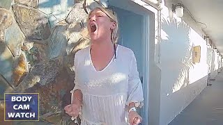 Woman Throws Tantrum after Being Kicked Out of Resort [upl. by Piefer38]