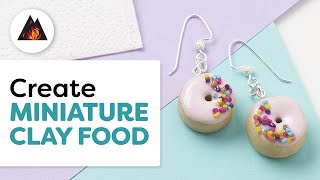 DIY Mini Polymer Clay Food Charms [upl. by Arimihc]