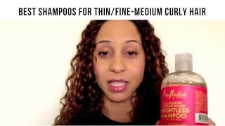 Best Shampoos for ThinFine to Medium Curly Hair [upl. by Akimas]