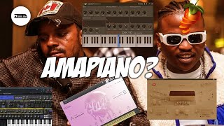 Making an amapiano beat in FL studio 2024 [upl. by Shelba]