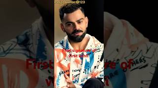 😀Virat Kohli ka first signature shortsfeedviralvideo youtubeshortsshortvideo ytshortsvirat 😀 [upl. by Carvey]