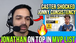 Casters On Jonny 1 In BGIS MVP List👑🔥 [upl. by Aronek]