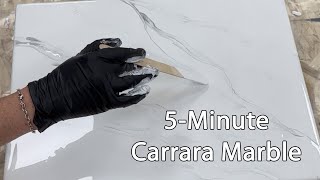 5Minute Carrara Marble using PolyKote  Artisan Design Concepts [upl. by Htnamas]