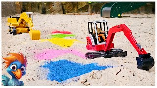 Bagger für Kinder entdecken vergrabene Schätze auf dem Spielplatz [upl. by O'Mahony454]