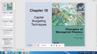 Capital budgeting techniques  Principles of managerial finance [upl. by Fita672]