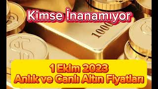 1 EKİM 2023  ALTIN FİYATLARI BUGÜN NE KADAR GRAM ÇEYREK YARIM CUMHURİYET VE REŞAT ALTIN FİYATI [upl. by Champagne697]