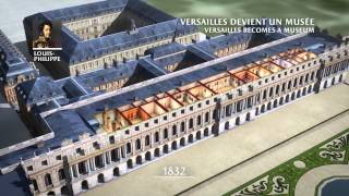 Reconstitution 3D lhistoire du château de Versailles après la révolution française [upl. by Atekal]