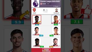 💫 Arsenal vs Southampton 31  Highlights  PREMIER LEAGUE 202425  Top Raitings 💫 B Saka 99 [upl. by Carolynne655]