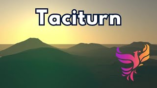 Learning English One Word a Day Intermediate Vocabulary Builder Taciturn englishvocabulary [upl. by Messab494]