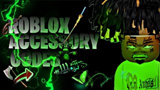 ROBLOX ACCESSORY CODES PT2🦎 [upl. by Arlan]