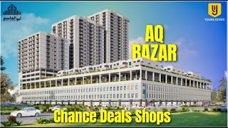 AQ Bazar Best Shops Outer Available For Sale At Very Attractive Rates Bahria Town Karachi [upl. by Auqinal683]