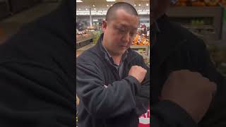 Idiots shooting sparks and bleeding over fresh produce at Stop and Shop in South Setauket [upl. by Xaviera]