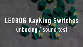 LEOBOG KayKing Switch  UnboxingTyping Sounds [upl. by Dionne]