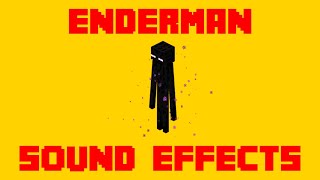 Minecraft Enderman Sound Effects  All Enderman SFX For Editing [upl. by Dihgirb537]