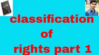 perfect and imperfect right real and personal rights classification of rights part 1 [upl. by Eremihc]