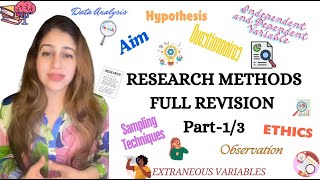 Research MethodsFULL REVISION Part1 Psychology Introduction [upl. by Uon]