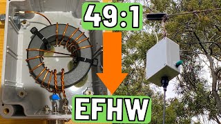 5 Band EFHW Antenna 80m10m  491 End Fed Half Wave [upl. by Ait]