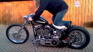 Harley Evo Bobber first Kickstart [upl. by Fagaly]