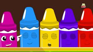 Crayons Ten In The Bed  Crayons Colors Song  Learn Colors  Nursery Rhymes Songs For Kids [upl. by Keefer]