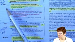 Basic Medical Coding Tutorial — Coding Vaccines and Administration [upl. by Attenhoj555]