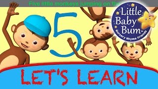 Five Little Monkeys Jumping  Little Baby Bum  Nursery Rhymes for Babies  Songs for Kids [upl. by Enos100]