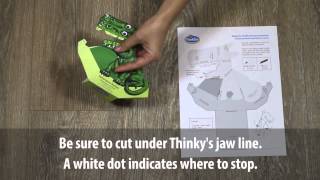 How to Assemble the Thinky the Dragon Optical Illusion [upl. by Dyane]