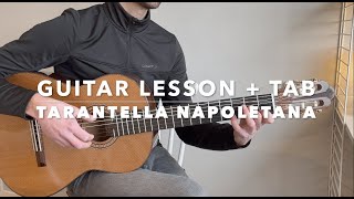 Tarantella Napoletana Guitar Lesson TAB [upl. by Hibbs]