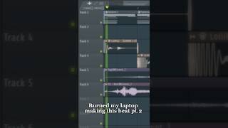 Burned my laptop making this 50 Cent type beat pt2 50centtypebeat flstudio typebeat [upl. by Yelsa]