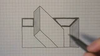 3D zeichnen für Anfänger  optische Täuschungen [upl. by Ecnarret]