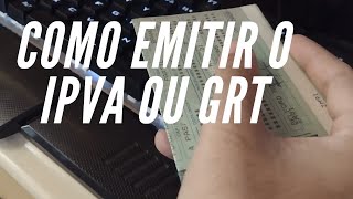 Como tirar o IPVA ou GRT em 2024 RJ [upl. by Marou701]