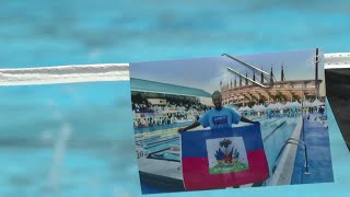 14yearold swimmer never imagined representing Haiti in Olympics [upl. by Enialed297]