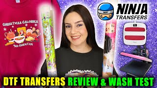 TRYING DTF TRANSFERS FOR THE 1ST TIME NINJA TRANSFERS REVIEW  WASH TEST  Lucykiins [upl. by Urissa]