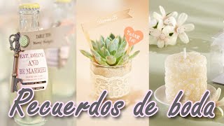 ¡¡40 ideas de Recuerdos para boda increibles que te van a encantar HD [upl. by Ynaffat]