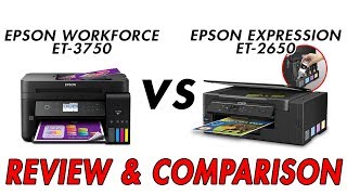 EPSON EcoTank ET 3750 vs EPSON EcoTank ET 2650  Review amp Comparison [upl. by Enrol]