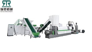 Plastic waste PE PP foil scrap film recycling pelletizing line [upl. by Apthorp985]