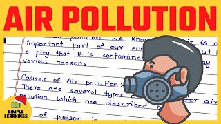 Air Pollution Causes and Effects Essay In English 350 Words [upl. by Danielson]