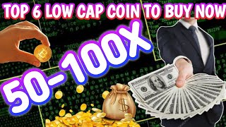 TOP 6 LOW CAP GEMS COIN  BITCOIN  CRYPTO  LOW CAP ALTCOINS [upl. by Phillida]