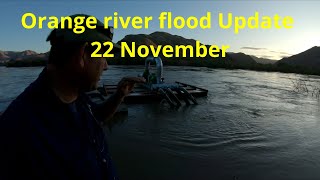 Orange river flood update 22 Nov 2022 Upper river levels dropping as lower river prepare for peak [upl. by Gorlin]