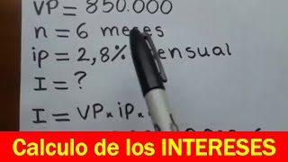 Ejercicio de interes simple  como calcular los intereses [upl. by Nered]