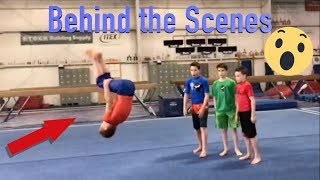 behind the scenes of Ninja Kidz tv Karate VS Gymnastics [upl. by Millburn]