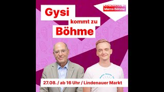 Gysi kommt zu Böhme  Veranstaltungsmitschnitt vom Lindenauer Markt [upl. by Aynad]