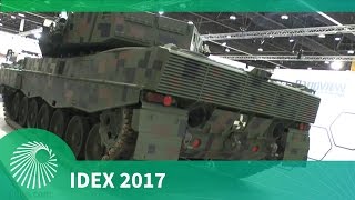 IDEX 2017 Rheinmetalls Leopard Advanced Technology Demonstrator ATD [upl. by Ailito]