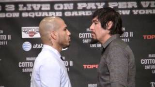 Cotto vs Margarito II press conference [upl. by Profant]