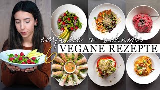 6 easy schnelle amp gesunde VEGANE REZEPTE  Perfekt für jeden Tag [upl. by Newsom]