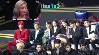 181214 BTS Seventeen Wanna One reaction to Twice FULL Song of the year MAMA 2018 [upl. by Oakleil614]