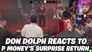 Don Dolph Randolph Reacts to P Moneys NoPixel Return Surprise Show [upl. by Esertap]