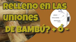 ❇︎ ✔️Los PRO  y los CONTRA  de rellenar las uniones de bambú🔴 [upl. by Analahs]