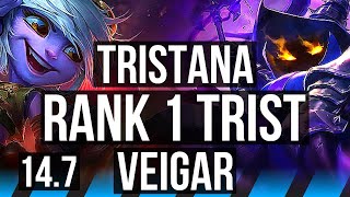 TRISTANA vs VEIGAR MID  Rank 1 Trist Rank 3 Quadra 2036 45k DMG  EUW Challenger  147 [upl. by Gilda591]