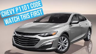 2019 chevy Malibu p1101 code watch this before start replacing parts [upl. by Salinas]