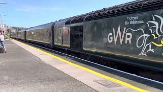 GWR HST 43198  43188 Leave Penzance with 1250 Penzance to Plymouth on 16082024 [upl. by Ahsenav]